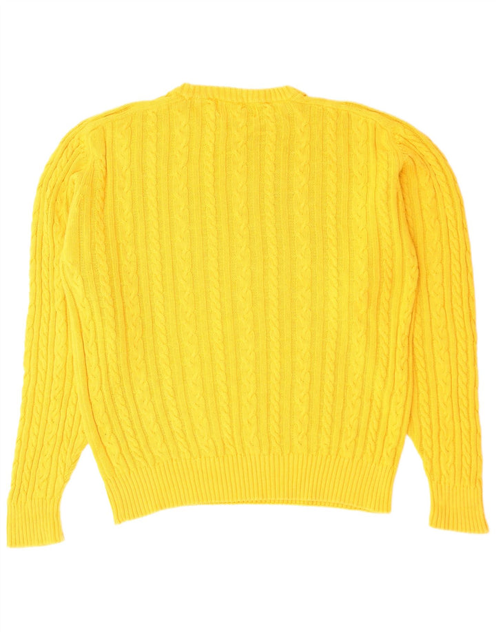 Scapa Pull col rond homme grand jaune coton