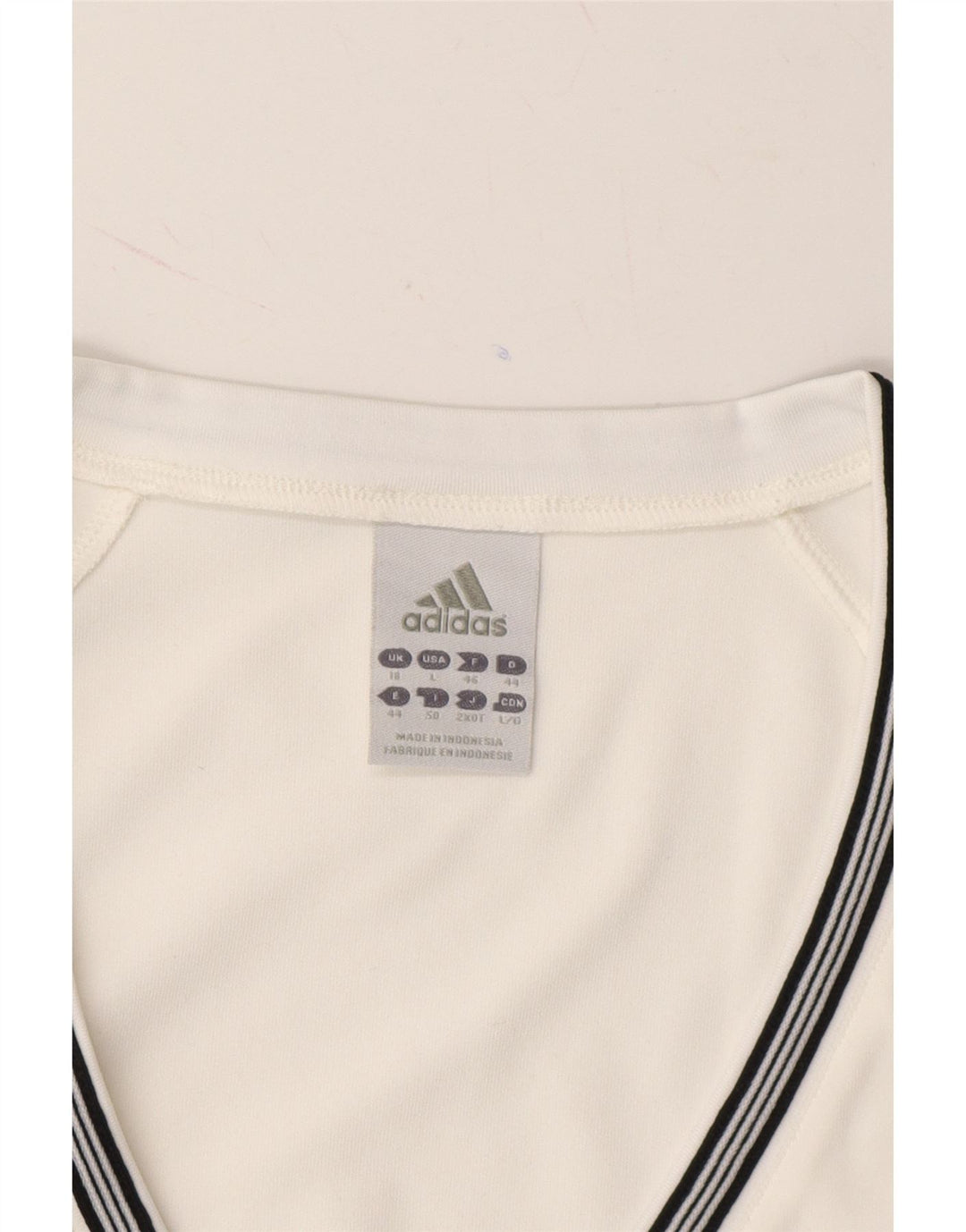 ADIDAS Womens Climalite T-Shirt Top UK 18 XL  White Polyester Vintage Adidas and Second-Hand Adidas from Messina Hembry 