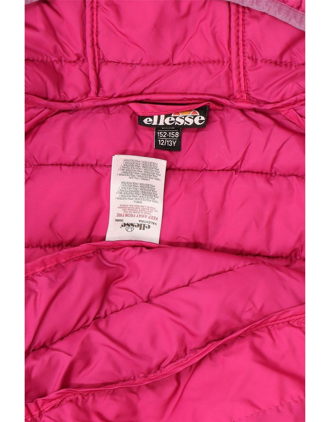 Ellesse Veste matelassée à capuche fille 12-13 ans Rose Polyester