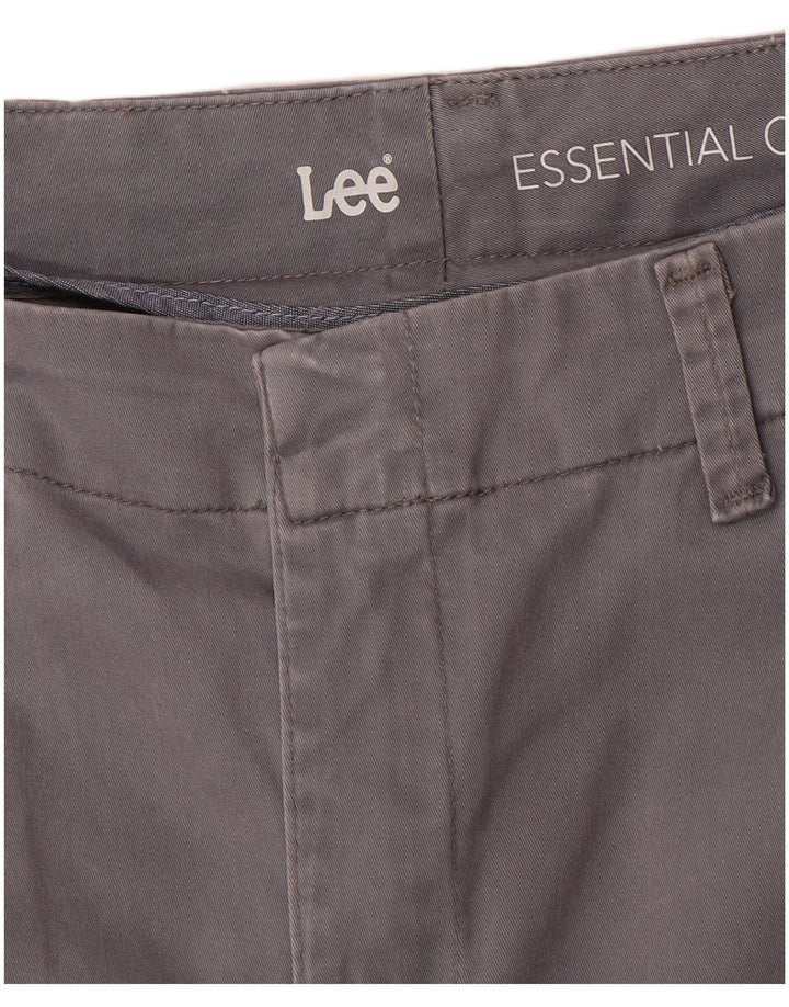 LEE Pantalon Chino Droit Femme W34 L29 Gris