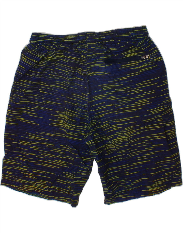 EDDIE BAUER Boys Sport Shorts 10-11 Years Medium Navy Blue Striped Vintage Eddie Bauer and Second-Hand Eddie Bauer from Messina Hembry 