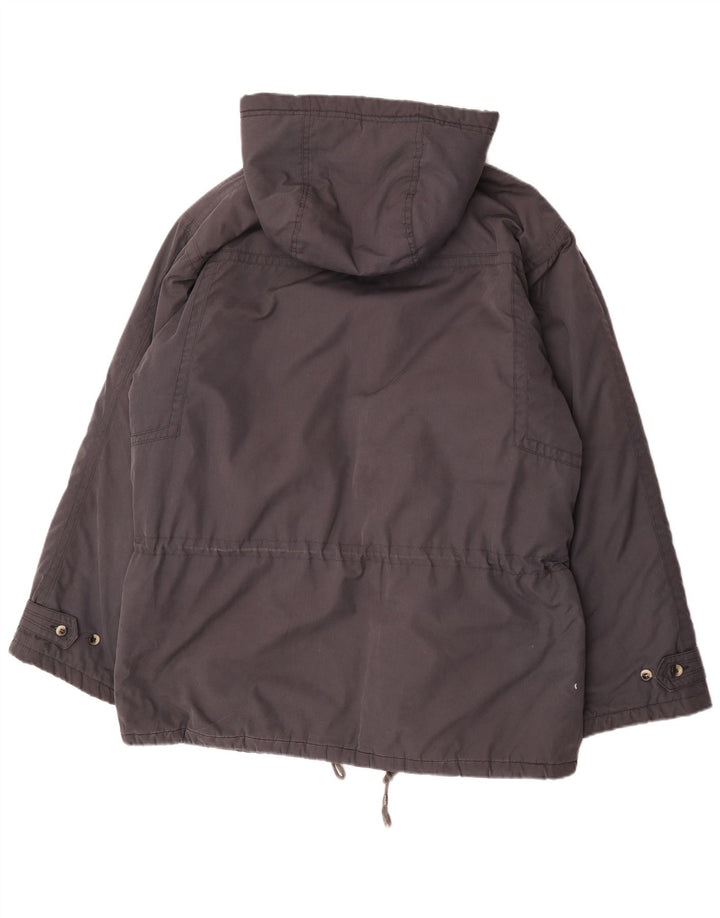 Leader Manteau rembourré à capuche pour homme UK 42 XL Gris Polyester