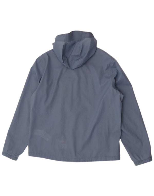 Timberland Veste de pluie à capuche pour homme UK 40 Large Bleu Nylon