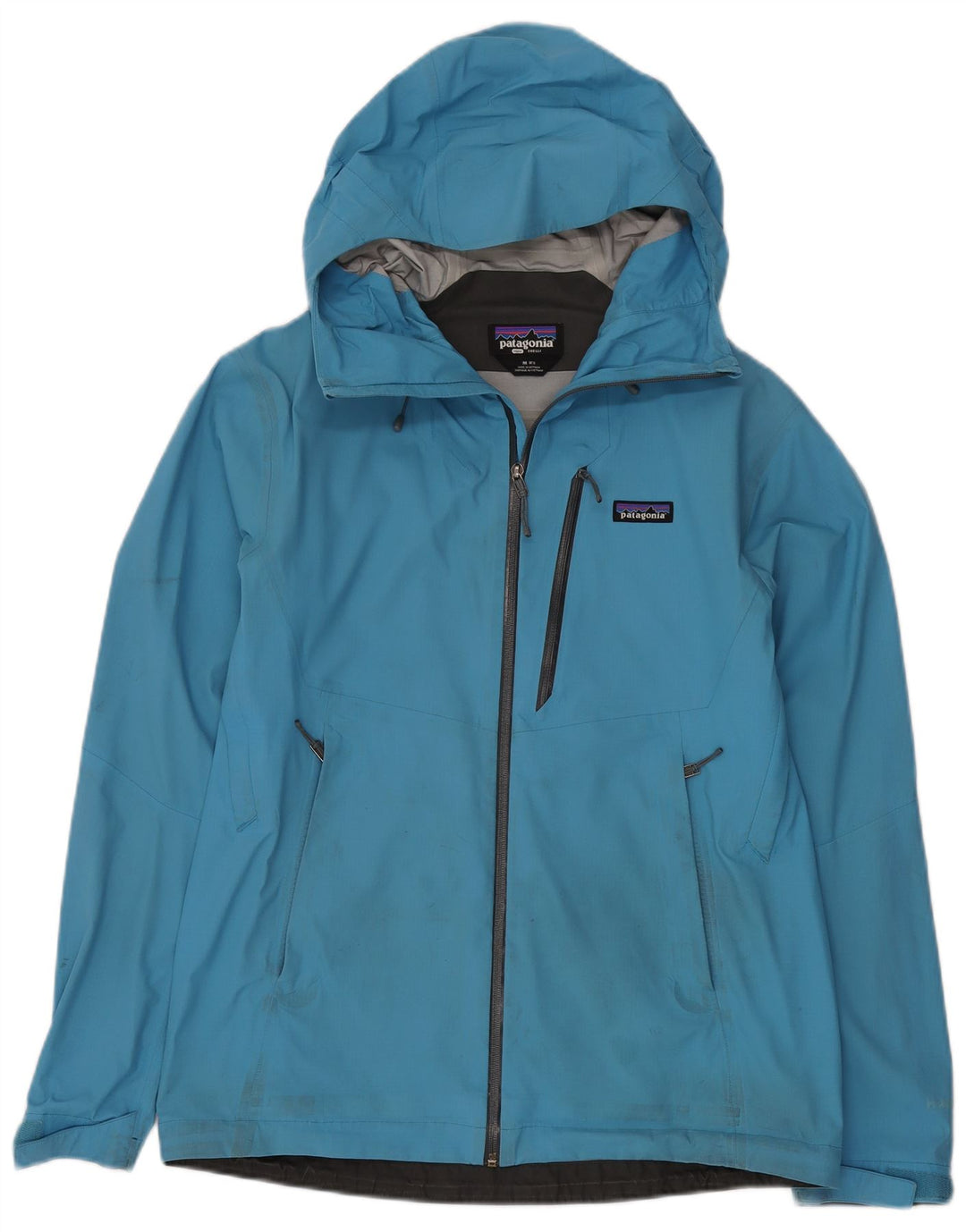 Patagonia Veste de pluie à capuche pour homme UK 38 Medium Blue Nylon
