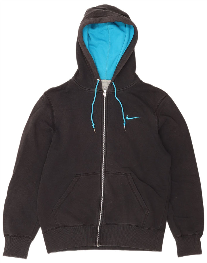 Nike Sweat à capuche zippé pour homme en coton noir moyen