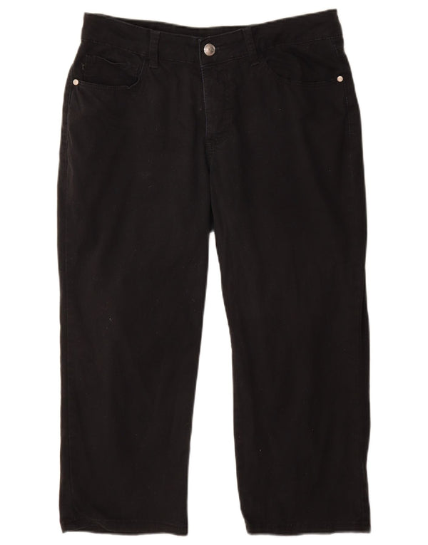 LEE Pantalon Capri Coupe Classique Femme W32 L22 Noir