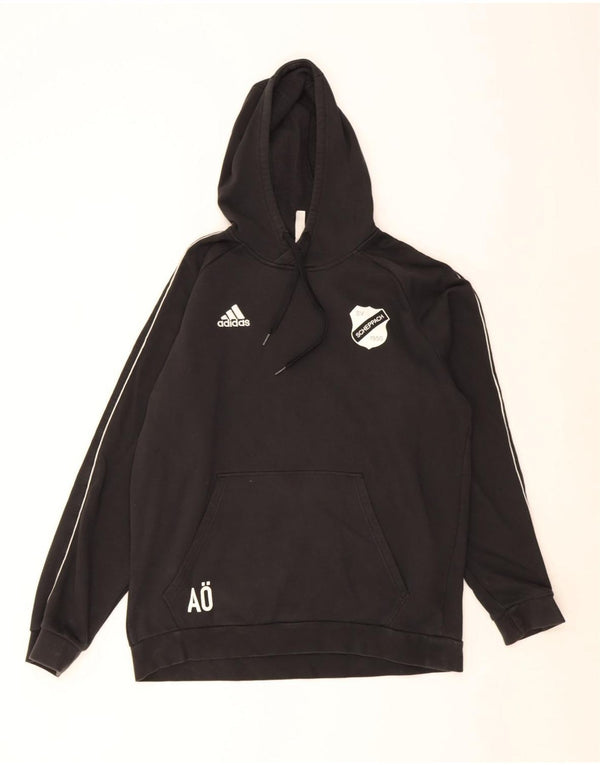 Adidas Pull à capuche graphique pour homme XL en coton noir