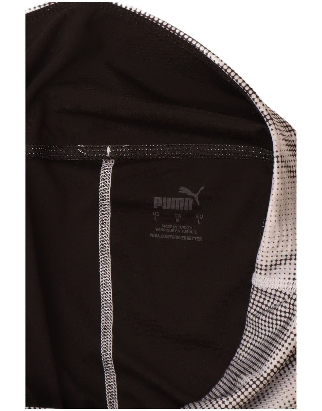 Puma Leggings pour femme UK 16 Large Noir Colorblock