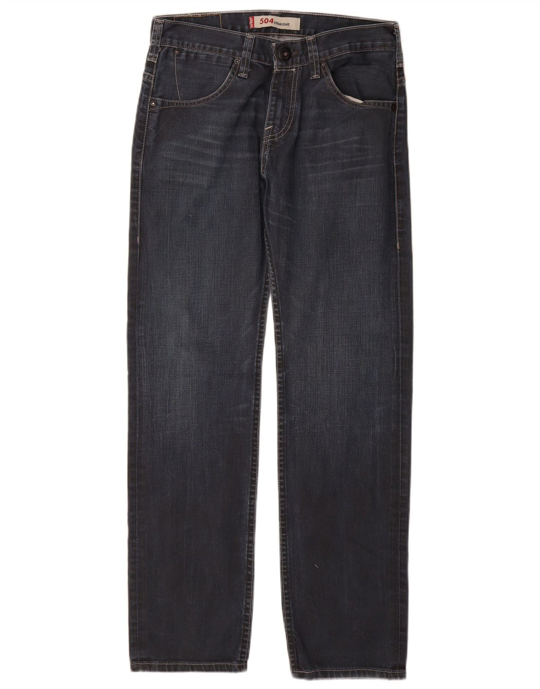 Levi's Jean Droit 504 Homme Bleu Marine W30 L30 Coton