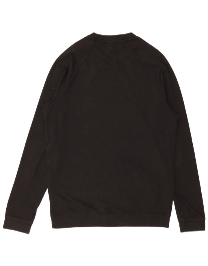 HUGO BOSS Pull Sweatshirt Graphique Homme Noir Moyen Coton