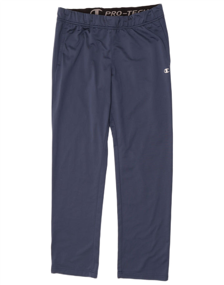 Champion Pantalon de survêtement coupe athlétique pour homme, grand, bleu marine, polyester