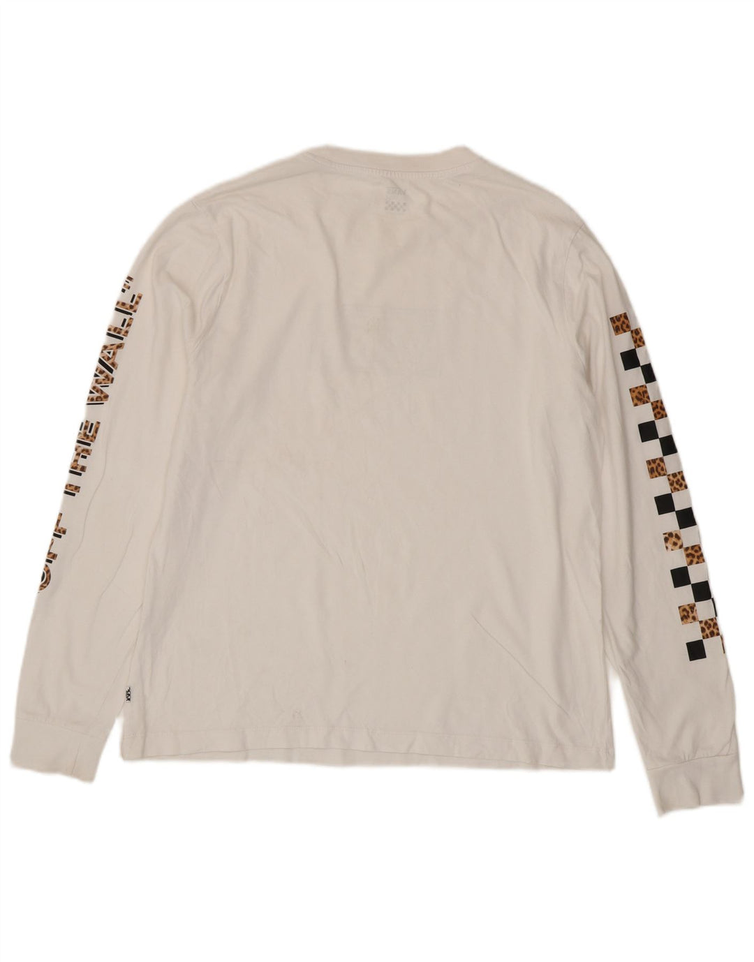Vans Haut graphique à manches longues pour homme XL Blanc