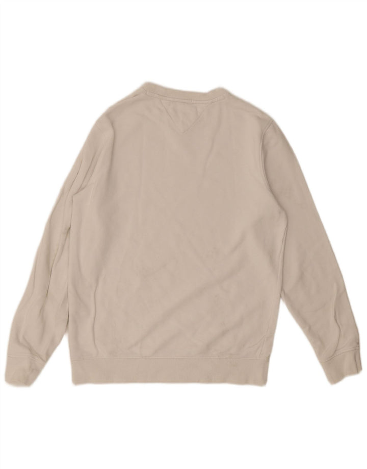 Tommy Hilfiger Sweat-shirt coupe classique pour homme en coton blanc moyen