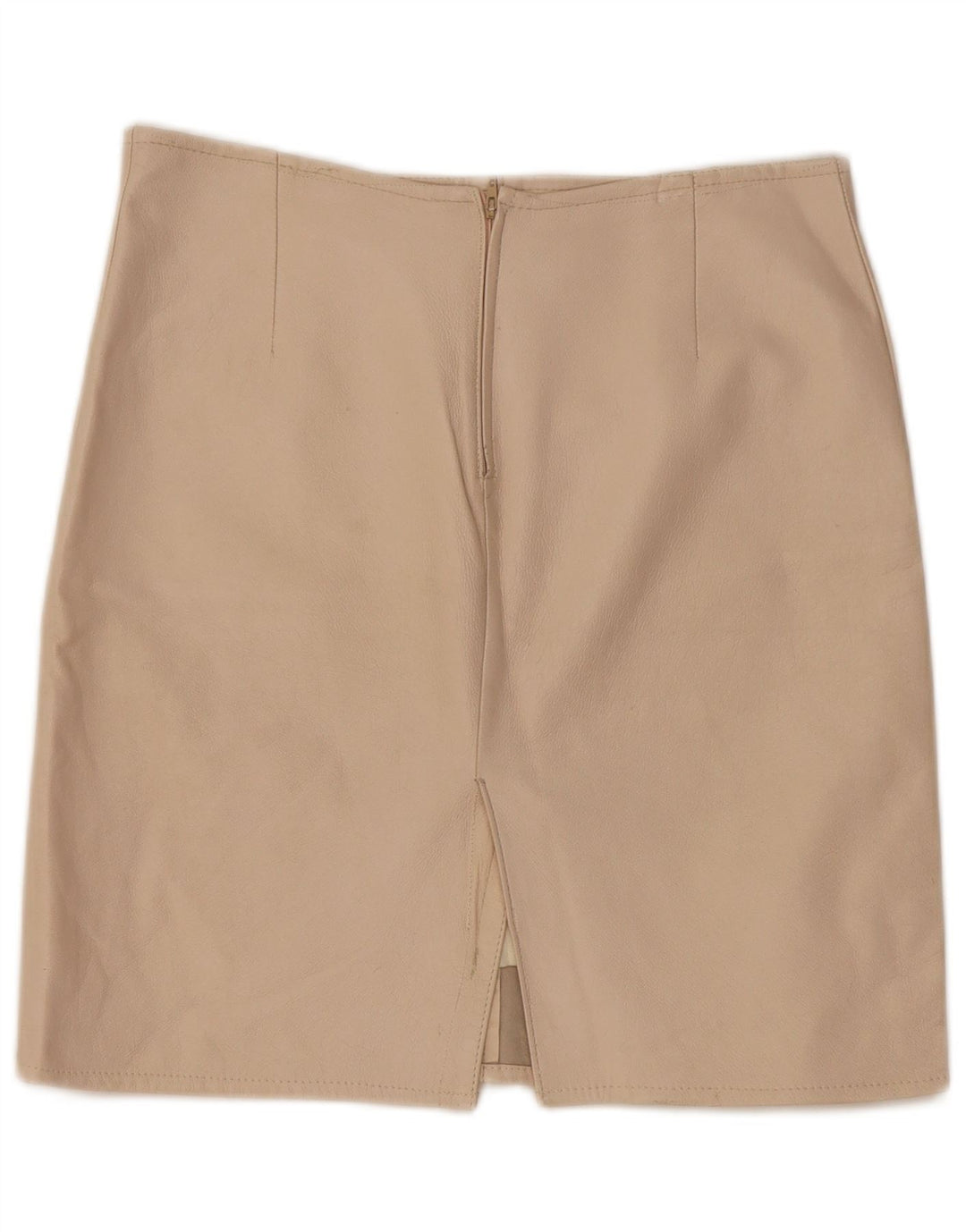 jupe en cuir femme vintage W30 Beige moyen