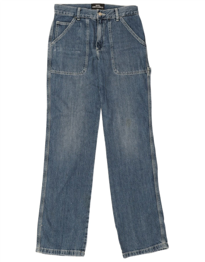 Zara Jean droit Carpenter pour femme EU 38 Small W28 L34 Bleu