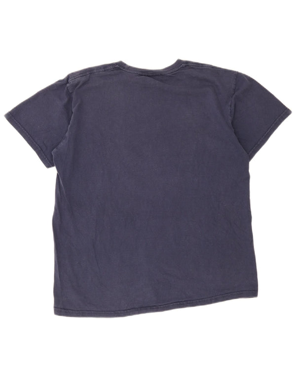 Nike T-Shirt Homme Bleu Marine Moyen Coton