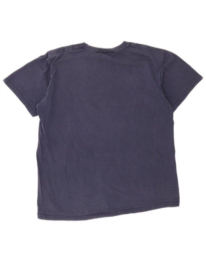 Nike T-Shirt Homme Bleu Marine Moyen Coton