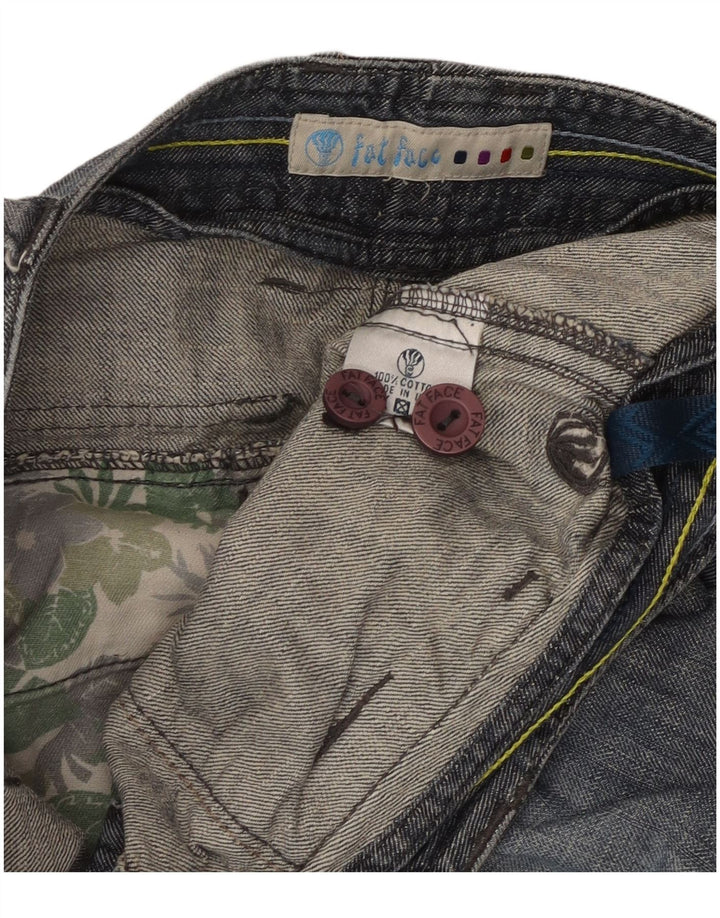 Bermuda en Denim Homme Fat Face W32 Bleu Moyen Coton