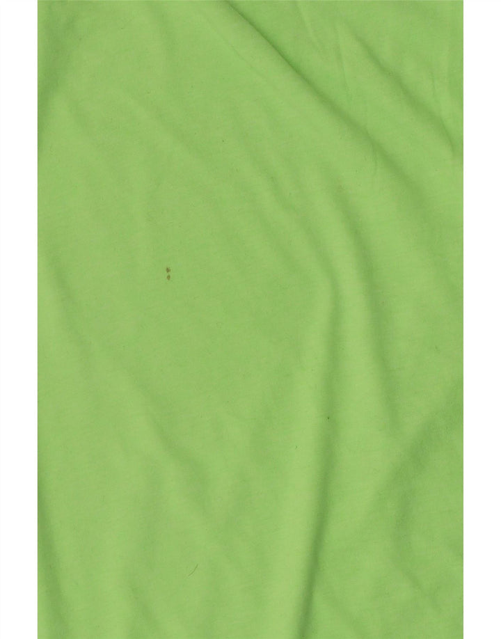 Benetton T-Shirt Graphique Femme UK 12 Vert Moyen