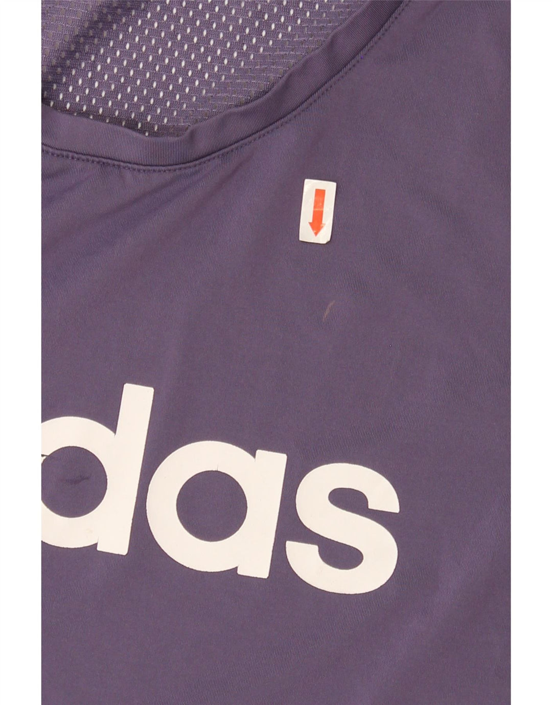 ADIDAS Womens Graphic T-Shirt Top UK 12/14 Medium Purple Polyester Vintage Adidas and Second-Hand Adidas from Messina Hembry 
