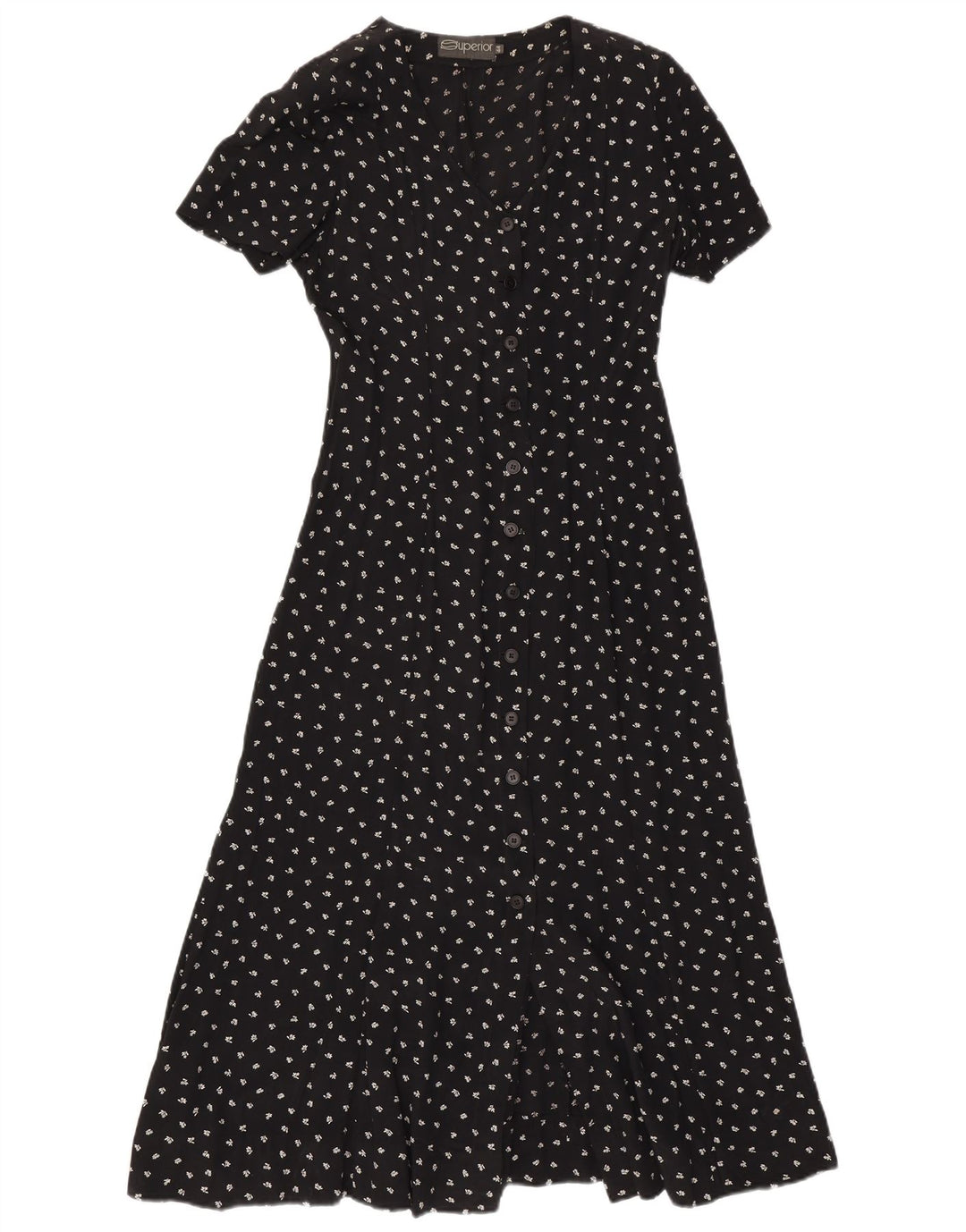Superior Robe Maxi Femme IT 44 Medium Noir Floral