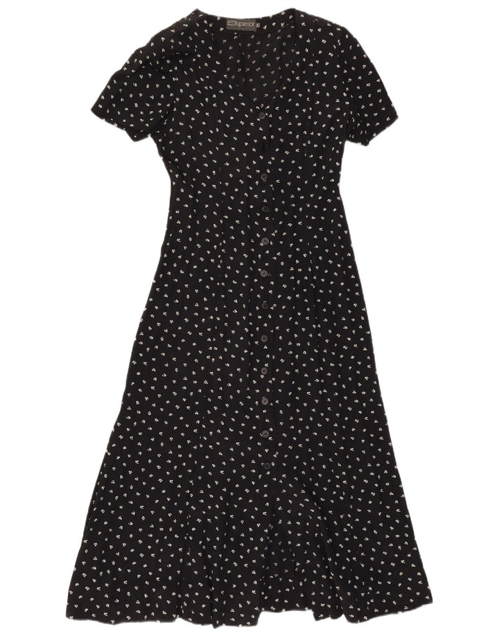 Superior Robe Maxi Femme IT 44 Medium Noir Floral