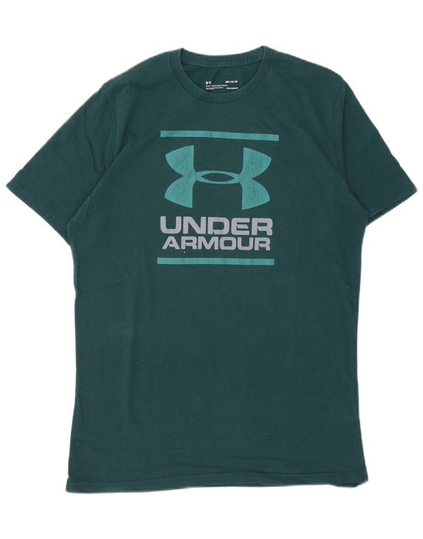 Under Armour T-Shirt Graphique Homme Vert Moyen Coton