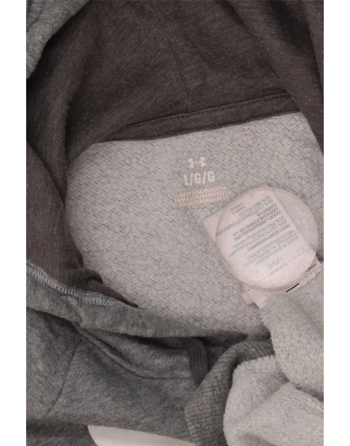 Under Armour Pull à capuche graphique homme grand gris coton