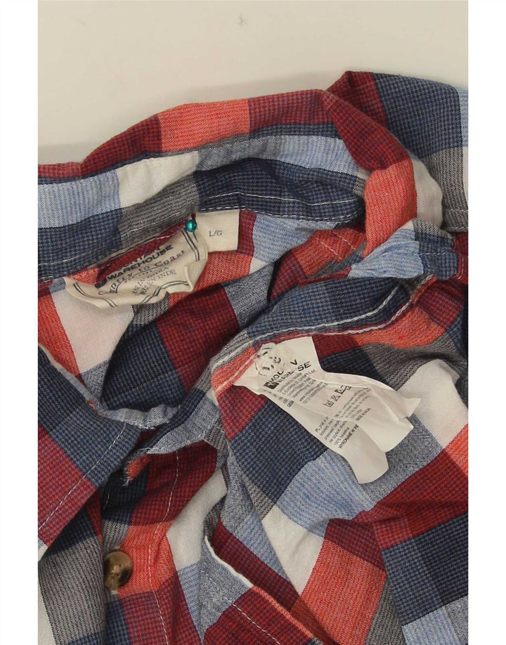 Mountain Warehouse Chemise à manches courtes pour homme en coton à carreaux multicolores