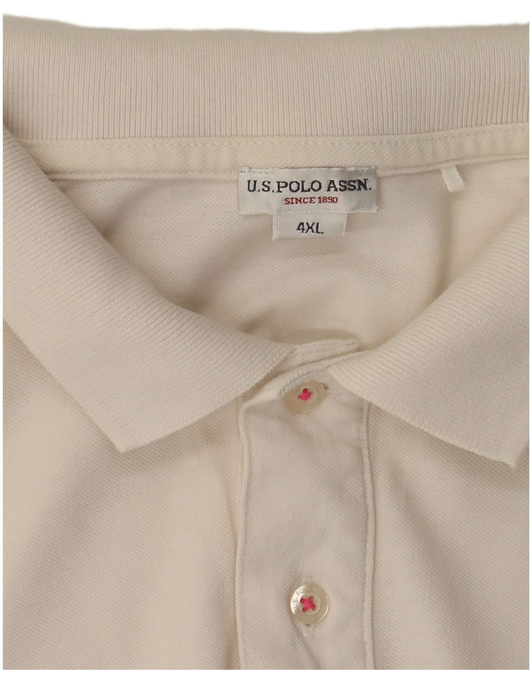 U.S. Polo Assn. Polo Graphique Homme 4XL Blanc