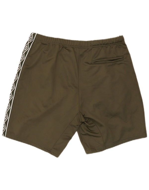 Umbro Short de Sport Graphique Homme Kaki Large Polyester