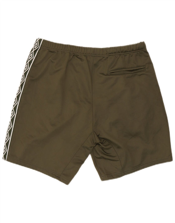 Umbro Short de Sport Graphique Homme Kaki Large Polyester