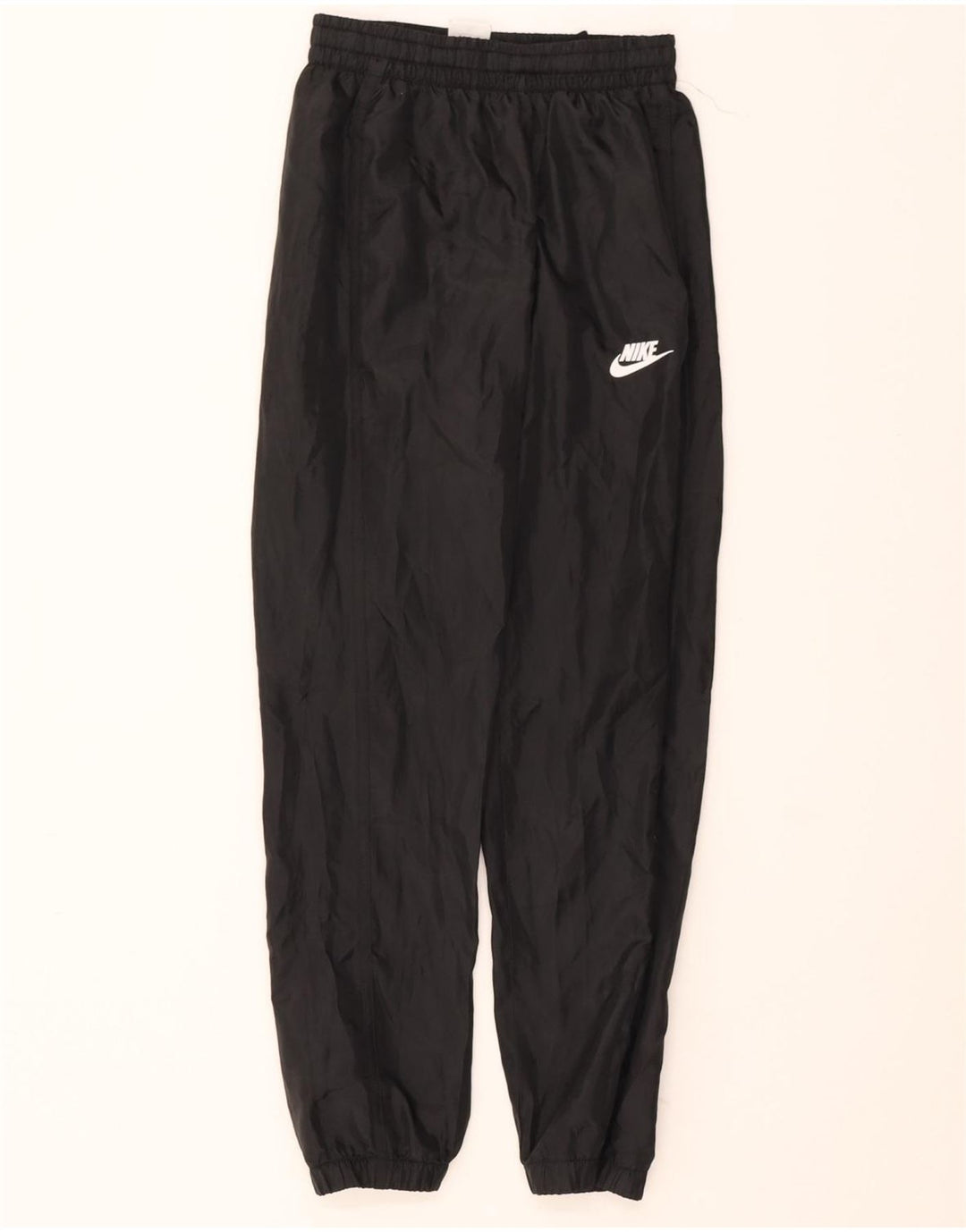 NIKE Boys Tracksuit Trousers Joggers 10-11 Years Medium Black Polyester