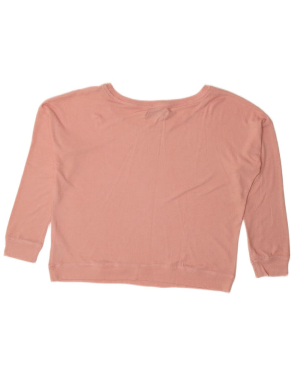 Abercrombie & Fitch Haut chemisier surdimensionné pour femme UK 16 Grande viscose rose