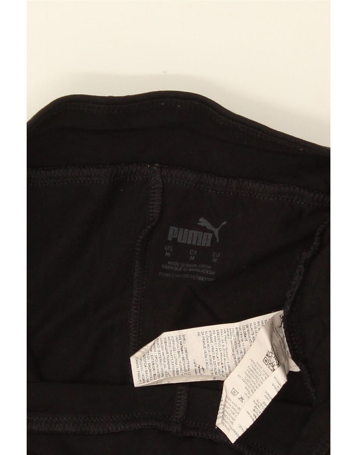 PUMA Legging graphique pour femme UK 42 en coton noir moyen