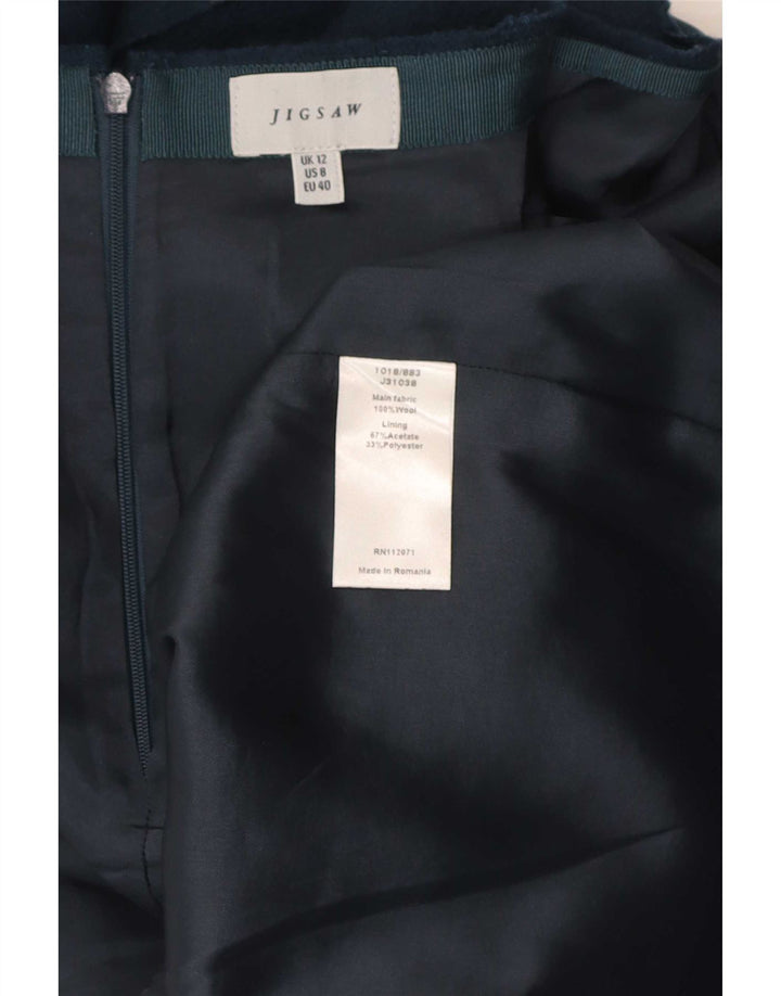 Jupe crayon femme Jigsaw UK 12 Medium W32 laine bleu marine