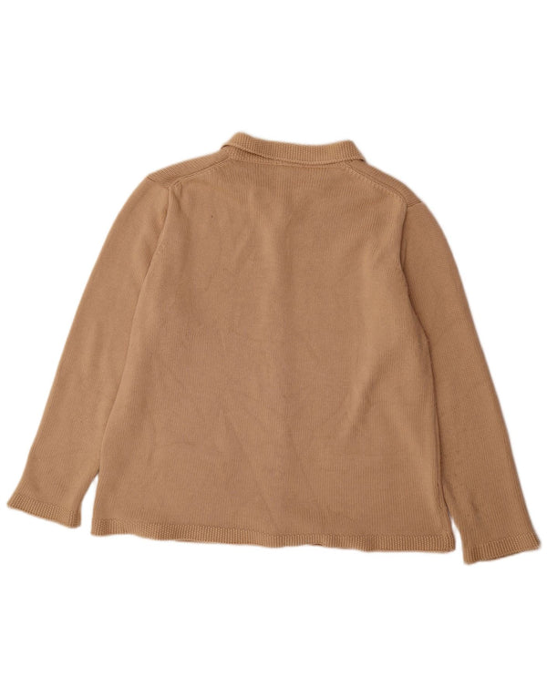 Marks & Spencer Pull Cardigan Femme UK 20 2XL Beige Acrylique