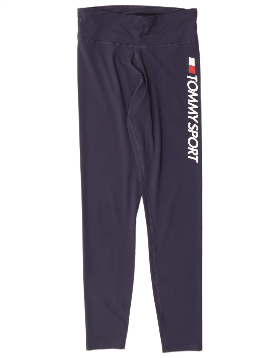 Tommy Hilfiger Legging graphique pour femme UK 12 Bleu marine moyen Polyester