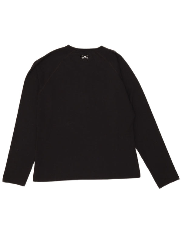 Under Armour Haut à manches longues pour femme UK 42 Medium Noir Polyester