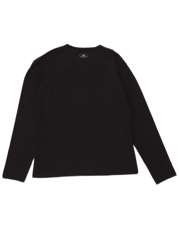 Under Armour Haut à manches longues pour femme UK 42 Medium Noir Polyester