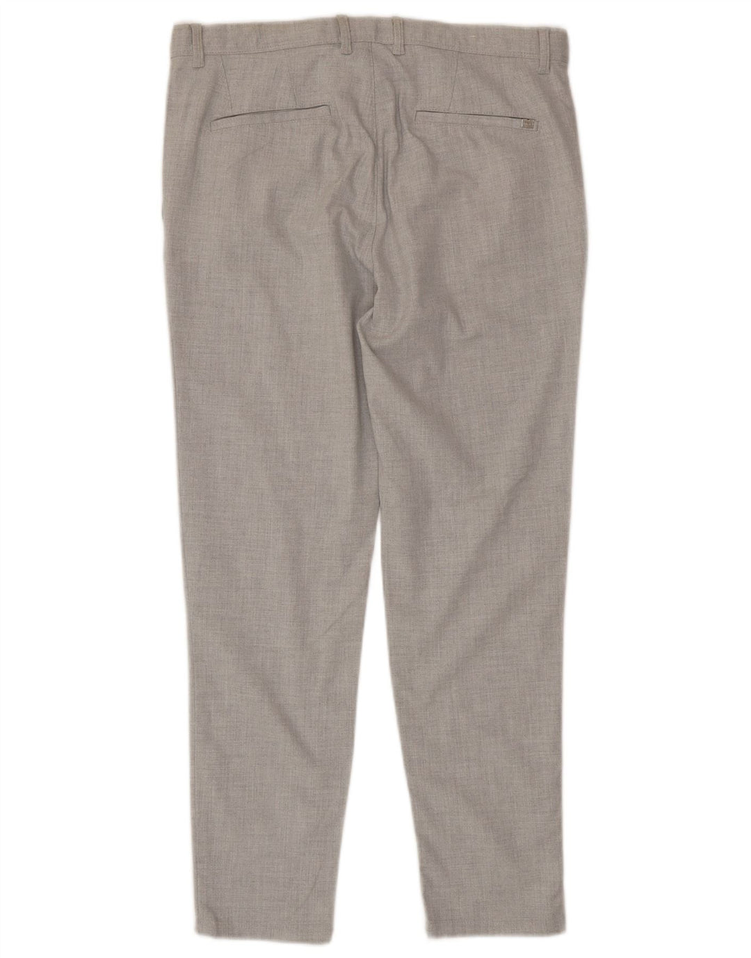 Zara Pantalon Chino Slim Fit Homme EU 40 Moyen W31 L29 Gris Polyester