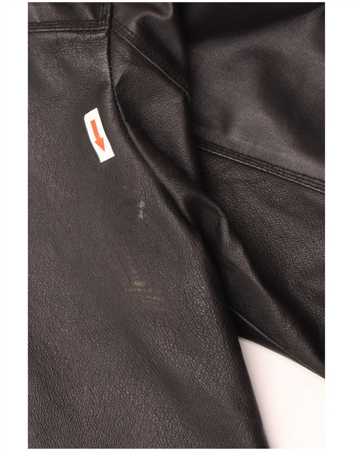 Veste en cuir homme vintage IT 52 XL Cuir noir