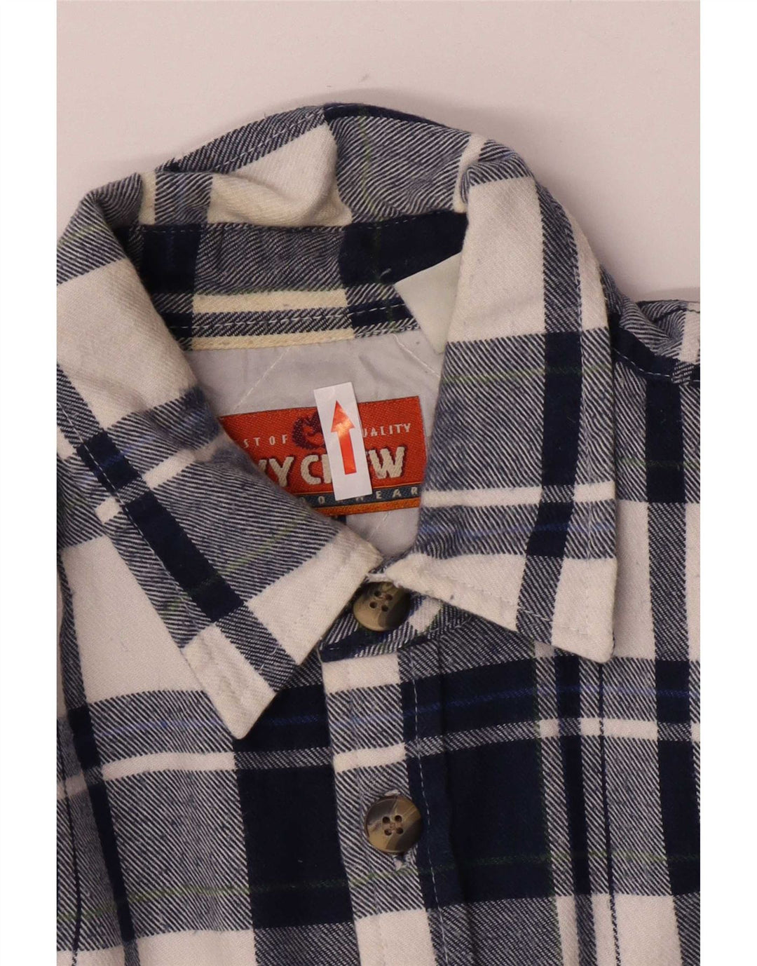 Ivy Crew Chemise en flanelle Lumberjack pour hommes à carreaux bleu moyen