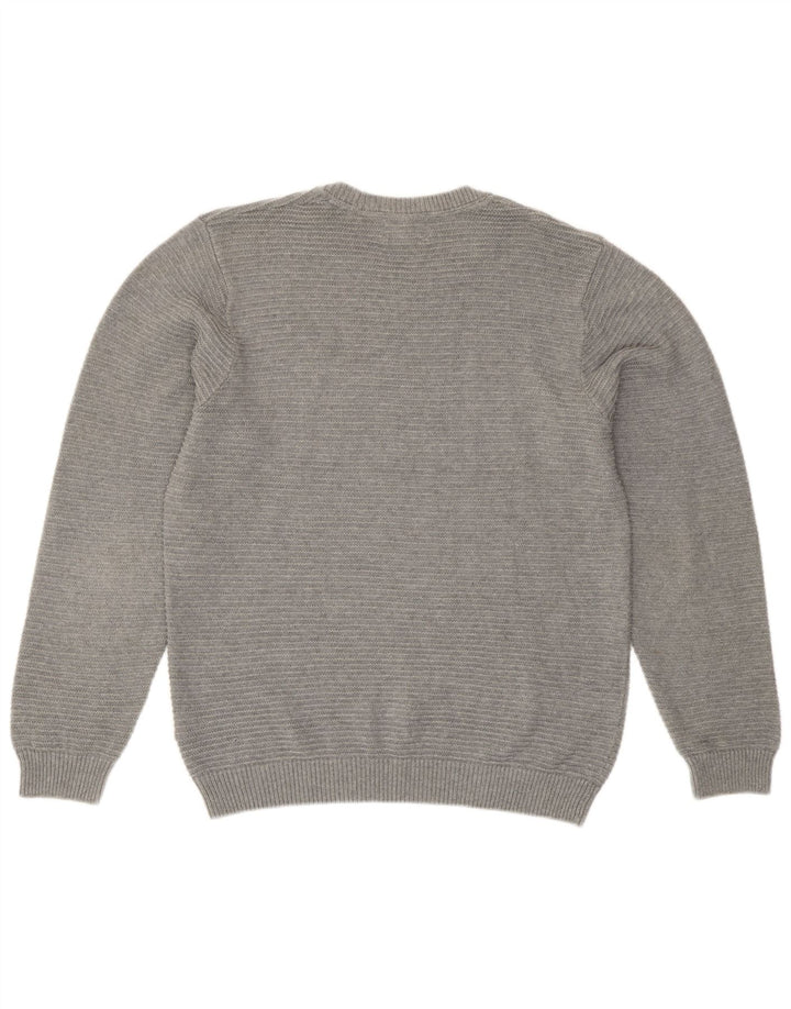 Marks & Spencer Pull à col rond coupe ajustée pour homme Gris moyen