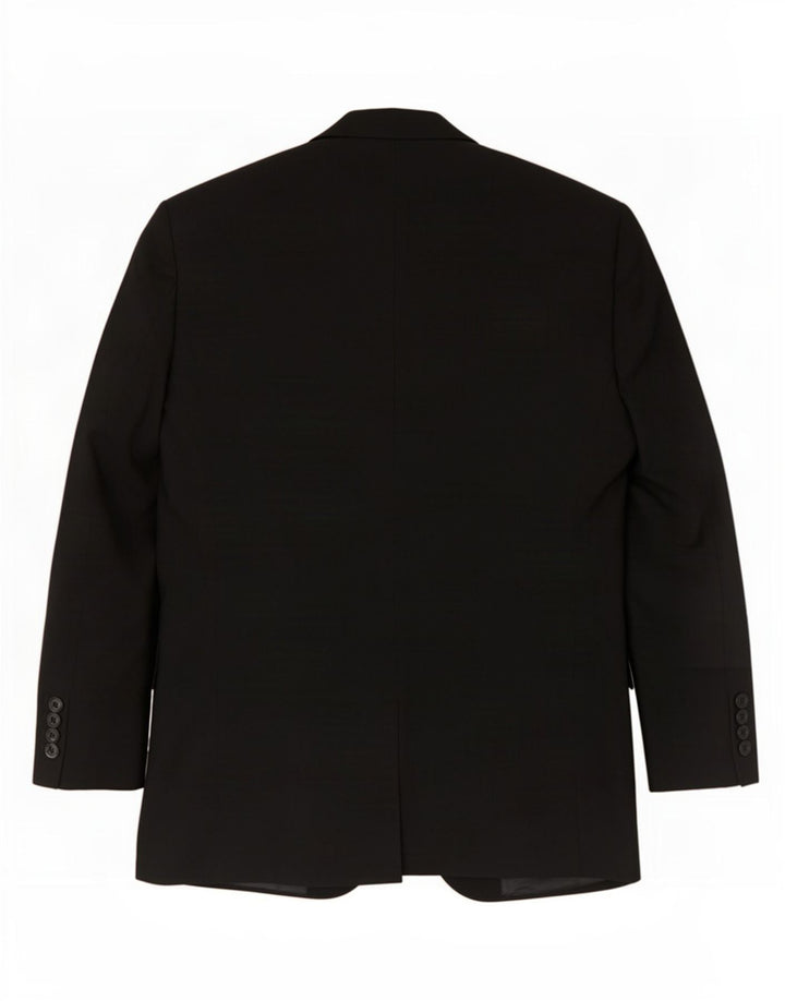 Marks & Spencer Veste blazer à 2 boutons pour homme UK 38 Noir moyen Polyester