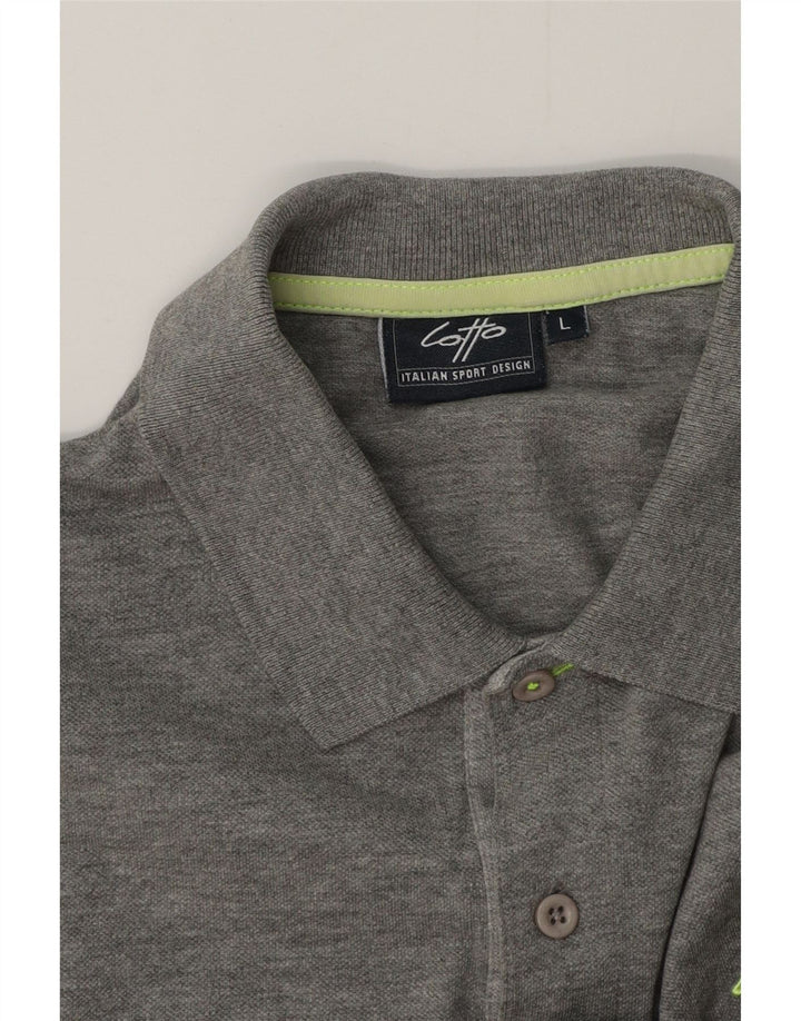 LOTTO Polo Homme Grand Gris Moucheté
