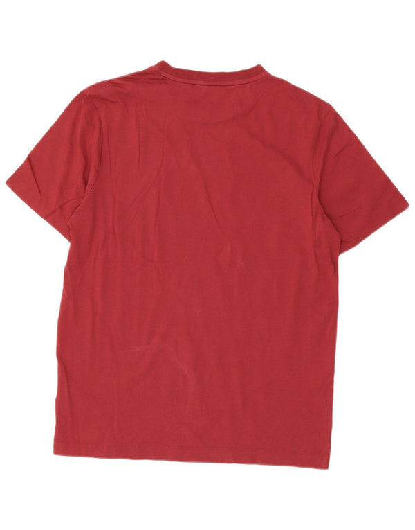 Hugo Boss T-shirt en coton bordeaux moyen pour homme