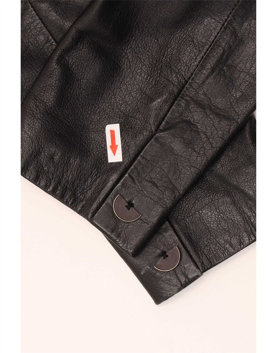 Madeleine Veste en cuir double boutonnage pour femme UK 12 Medium Noir