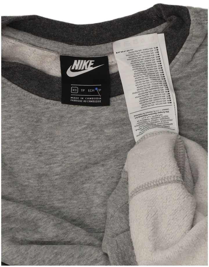 Nike Mens Sweatshirt Jumper XS Gris Moucheté Coton