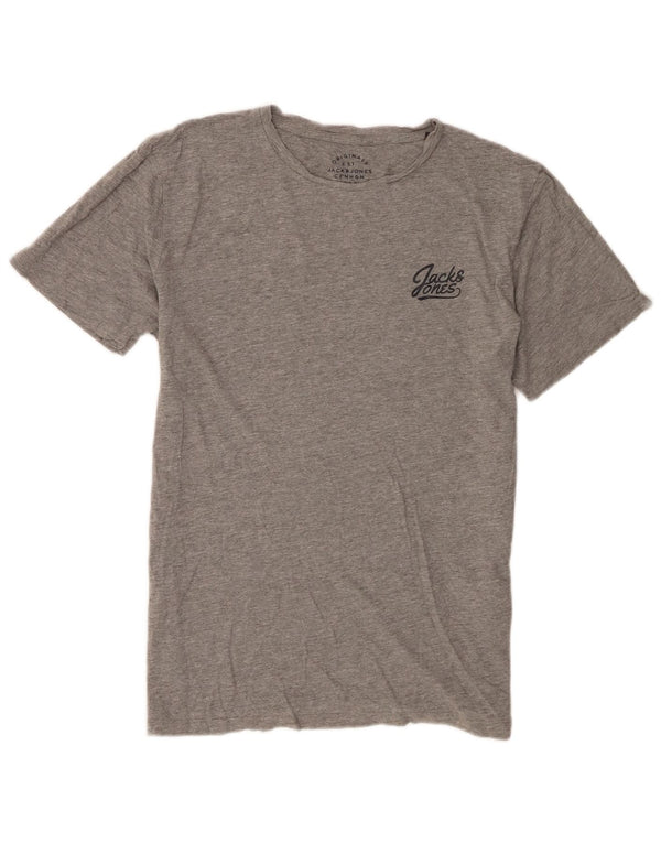 Jack & Jones T-Shirt Graphique Homme Grand Gris Coton